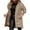 Brown, variant on TKLPEHG Womens Winter Coats Warm Irregular Hem Jacket Hood Zip Outerwears Long Coat Thermal Jackets (White,L)