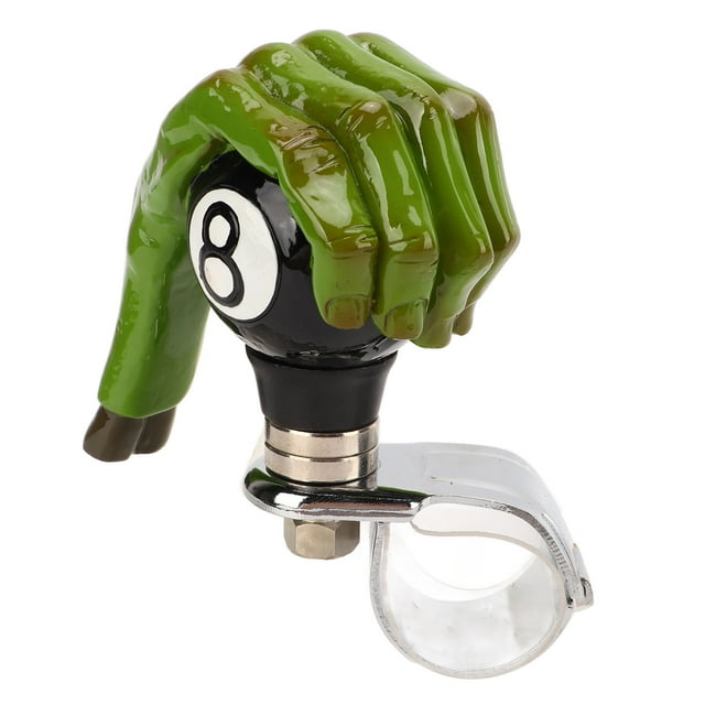 Steering Wheel Suicide Knob, Unique Durable Easy Installation Universal Steering Wheel Green Hand Shape For Cars