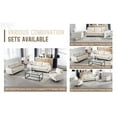 thumbnail image 6 of Muumblus 85" Velvet Couch, 3 Seater Sofa, Mid Century Modern Tufted Couches for Living Room, Beige, 6 of 11