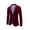 burgundy, variant on i·FineLong Men's Burgundy Suit Jacket Two Button Shawl Lapel Wedding Groom Best Man Formal Party