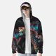 thumbnail image 2 of Balery Colorful Plant Turtle A Sudadera ligera de manga larga con capucha y protección solar UPF 50+ para hombre y mujer, ideal para pesca y running-Large, 2 of 7