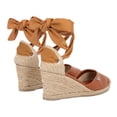 thumbnail image 3 of Alpargata De Plataforma Habana Con Yute Natural Piel Vegana Camel Con Ajuste Estilizado Para Mujer, 3 of 5
