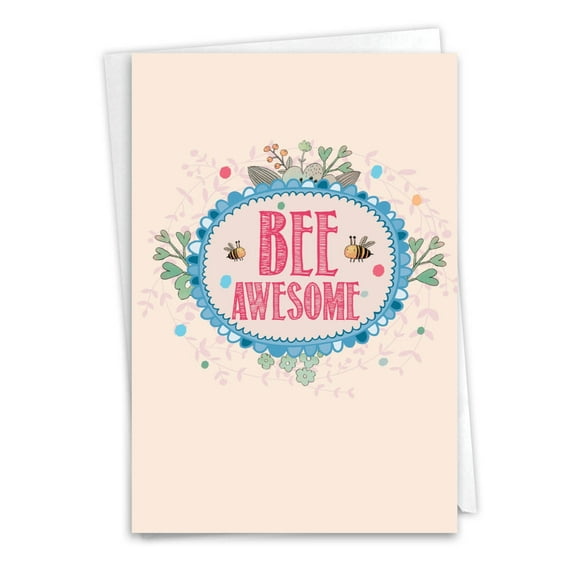 C6548HGDG Funny Graduation Card 'Let It Bee' with Envelope by NobleWorks