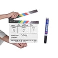 thumbnail image 2 of Lyrlody Acrílico Blapboard Con Accesorios De Superficie De Borrado Seco, Director De Pizarra De Director De Cine Profesional Para La Production De Televisión,, 2 of 7