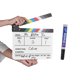 thumbnail image 2 of [Cantilla de Película] Tablero de Claqueta de Director Acrílico de Con Rotulador y Borrador Rayas Blancas y Negras, 2 of 7