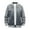 Gray, variant on Men's Stylish Thickened Cardigan Jacket - Stand Collar & Colorblock.Outerwear Men,Outerwear Jackets,Jackets For Men,Autumn Coat,Casual Jacket