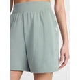 thumbnail image 3 of Athletic Works Women's Mineral Wash French Terry Shorts, Sizes XS-4X, 3 of 6