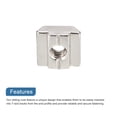 thumbnail image 4 of T Nuts, 24pack Nickel Plated Carbon Steel T Slot Bolts, 3030 Series M6 Hammer Head Fastener (Silver), 4 of 6