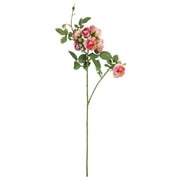 27-inch Artificial Silk Pink Mini Cabbage Roses Mixed Long Stem, for Indoor Use, by Mainstays