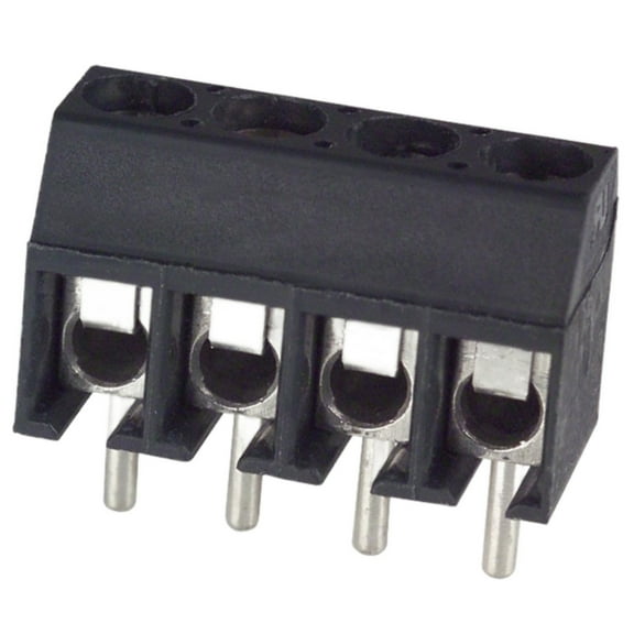 Pack of 4 ED555/4DS Conn Terminal Block 4 POS 3.5mm Solder ST Thru-Hole 6A, Bulk, RoHS