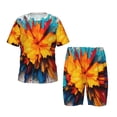 thumbnail image 1 of Balery Colorful Paint Print Conjunto de Pijama Infantil de Manga Corta con Estampado – Ropa de Dormir de Algodón Suave-Small, 1 of 6