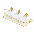 thumbnail image 1 of Luzkey Dried Fruit Plate Wedding Decor Candy Nuts Dish for Home Holiday Dining Room White L, 1 of 8
