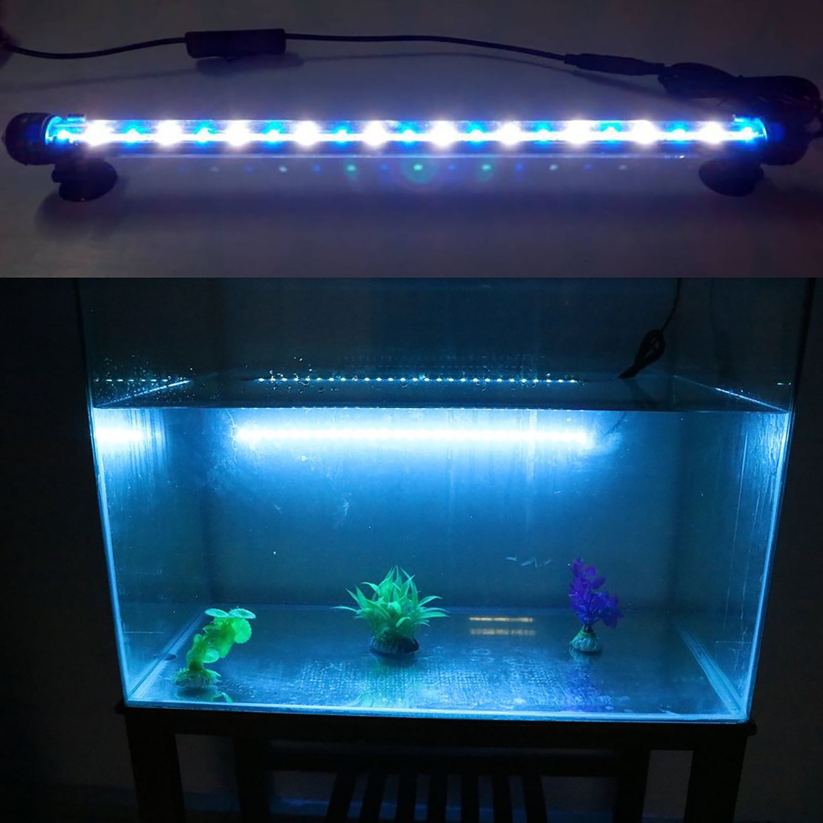 Thin Aquarium Lighting Aquatic Plant Light 38CM Waterproof Acrylic Tube Lamp Fish Water Lamp - Walmart.com