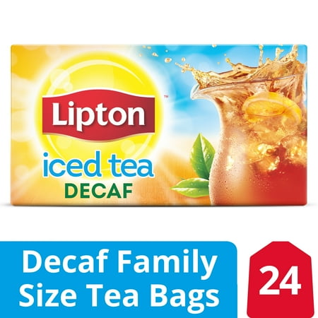 Lipton Unsweetened Decaffeinated Family Black Iced Tea Bags 24 Ct Lipton Unsweetened Decaffeinated Family Black Iced Tea Bags 24 Ct