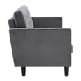 thumbnail image 4 of Modway Exalt Tufted Performance Velvet Sofa in Gray and Black, 4 of 8