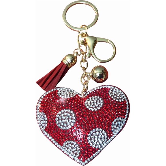 Popfizzy Bling Keychain Accessories for Women, Rhinestone Keychain, Car Keys Keychain Charms, Cute Purse Charms for Handbags