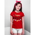 thumbnail image 3 of Happy Easter Egg Hunting Church Christian Event Group Youth T-shirt, Youth M, Red, 3 of 5