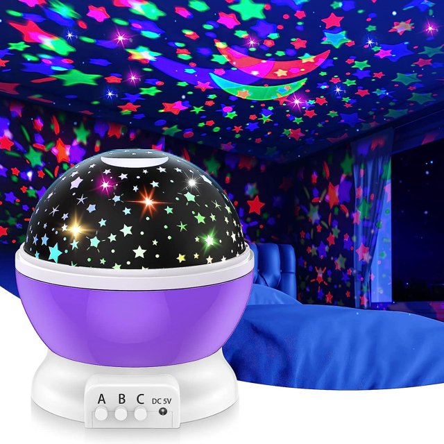 Proyector de luz de estrellas Giratorio YONGSHENG para niños de 2 a 12 años