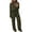 Army Green, variant on PRETTYGARDEN Women's 2 Piece Textured Sets Casual Button Down Shirt Wide Leg Pants Outfit Loungewear Tracksuit