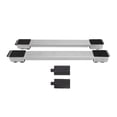 thumbnail image 1 of Roues de Déménagement pour Meubles 2 Ensembles Support de Rouleau Mobile Base Surélevée pour Réfrigérateur Machine à Laver Argent, 1 of 8