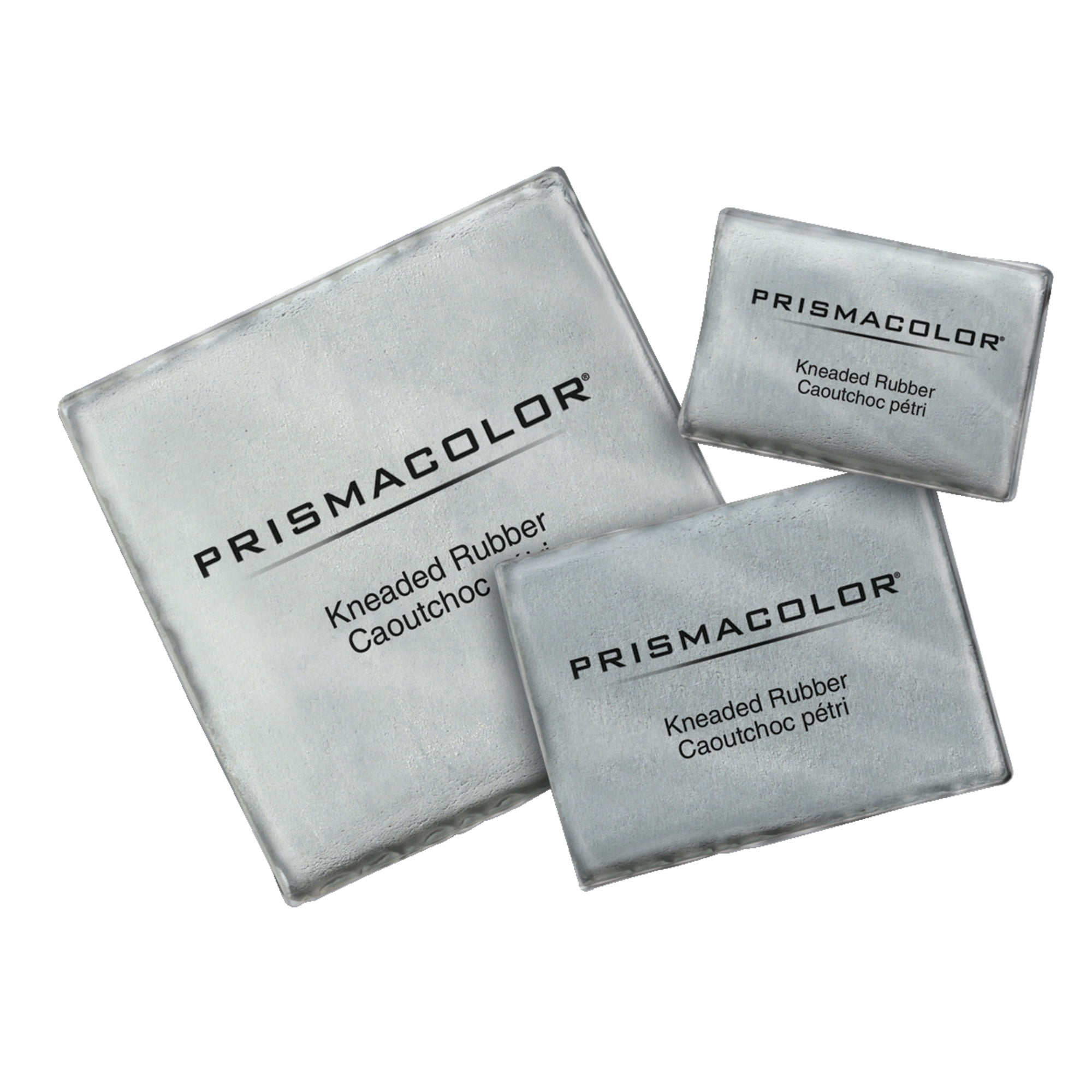 Prismacolor Kneaded Eraser, 2 x 2 Inches, Gray, Pack of 12