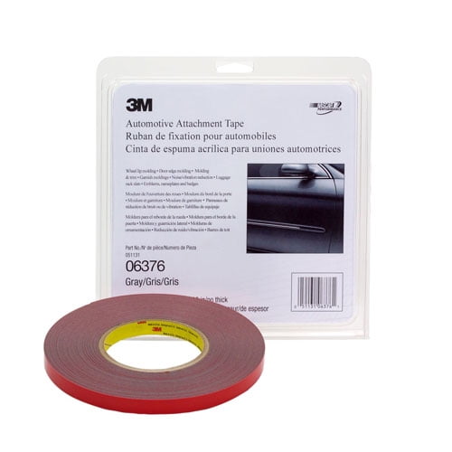 3m Automotive Attachment Double Sided Adhesive Tape 1 4 X Yd 1 Roll 6376 Walmart Com Walmart Com