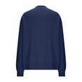 thumbnail image 5 of ITSAME Womens Cardigan Sweater, Lace-Up Long Sleeve 2025 Fashion Casual Knit Outwear Navy S, 5 of 8