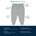 thumbnail image 1 of Gerber Baby Girls' 4-Pack Microfleece Pants, Pink/Gray/Black, 6-9 Months, 1 of 2