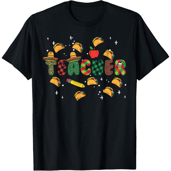 Mexican Teacher Cinco De Mayo Teacher Men Women T-Shirt