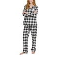 thumbnail image 2 of Lands' End Women's 2 Piece Flannel Pajama Set (White, L), 2 of 5