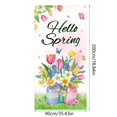 thumbnail image 3 of Event & Party Hello Spring Door Frame For Summer Parties 90x200cm Curtain Background Cloth Porch Decoration For Festive Celebrations, 3 of 5