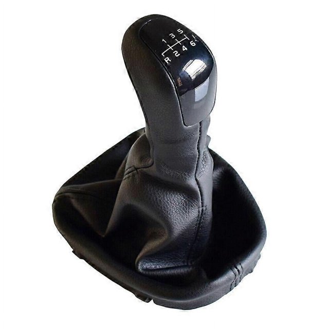 6 Speed Gear Shift Knob Leather Cover Case for Mercedes-Benz C Class