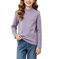 thumbnail image 5 of YUANxueke Boys Cotton Tee Shirts Casual Long Sleeve Crewneck Basic Solid Color Soft Comfy T-shirts for 4-16 Years, 5 of 8