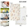 thumbnail image 6 of Yayeee 100% Cotton Hand Towels for Bathroom 16" x 28" Soft Absorbent Kitchen Towel, Colorful Watercolor Seashells, 6 of 7