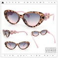 thumbnail image 2 of Womens Star Emblem Bling Luxury Diva Cat Eye Plastic Sunglasses Tortoise Pink - Black Pink, 2 of 7
