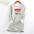 thumbnail image 1 of Birdeem Hauts de Noël pour Femmes Col Rond Épais en Peluche Manches Longues, 1 of 1