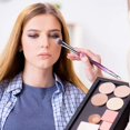 thumbnail image 2 of Juego de 10 brochas de maquillaje para ojos, color morado, con mango de diamante, para sombra de ojos, cosméticos profesionales, herramientas de maquillaje para labios y cejas, 2 of 5