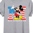 thumbnail image 3 of Disney - Americana - Mickey Flag All American - Juniors Ideal Flowy Muscle T-Shirt, 3 of 5