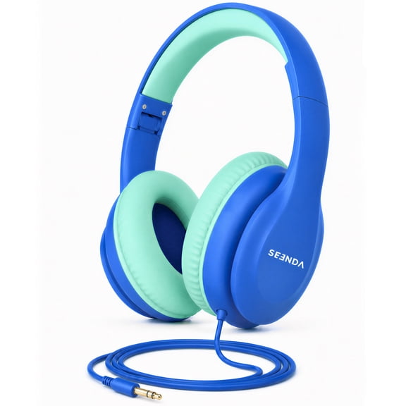 Wired Headphones for Kids, 85dB Volume Limit, 3.5mm Kids Headphones with Cord &USB C to 3.5mm Dongle, Adjustable, Foldable Toddler headsets for School