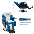 thumbnail image 4 of BarberPub All Purpose Hydraulic Recline Barber Chair Salon Beauty Spa Styling Equipment 8702, 4 of 8