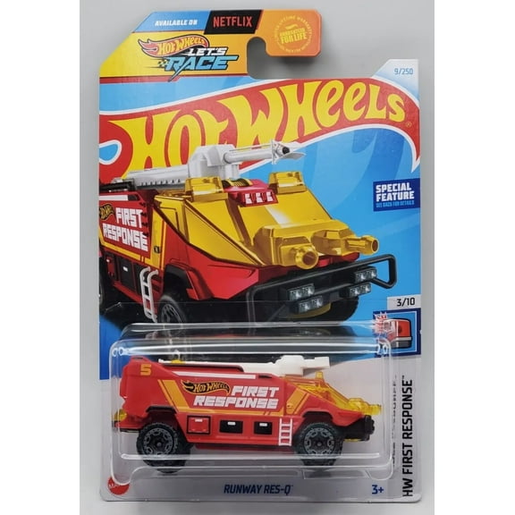 Hot Wheels Runway Res-Q 9/250 HW First Response 3/10
