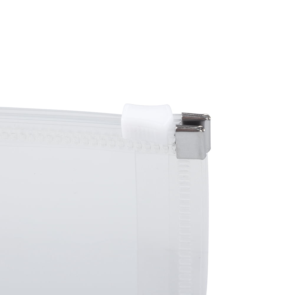 JAM Paper Plastic Envelopes with Zip Closure, #10 Booklet Wallet, 5 x 10, Clear, 3/pack