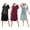 Black/Wine Red/Gray, variant on FEREMO Nightgown for Women Plus Size Long Sleepwear Printed Comfy Sleep Shirts 3 Pack