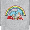 thumbnail image 3 of The Cat in the Hat - Thing 1 2 Rainbow - Men's Crew Neck Fleece Pullover, 3 of 5