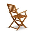 thumbnail image 6 of East West Furniture Wooden Patio Set Natural Oil, BSBS9CANA, 6 of 11