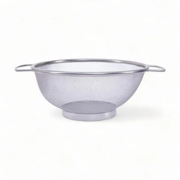 Stainless Steel Fine Mesh Sieve with Double Side Handles 20cm Diameter Kitchen