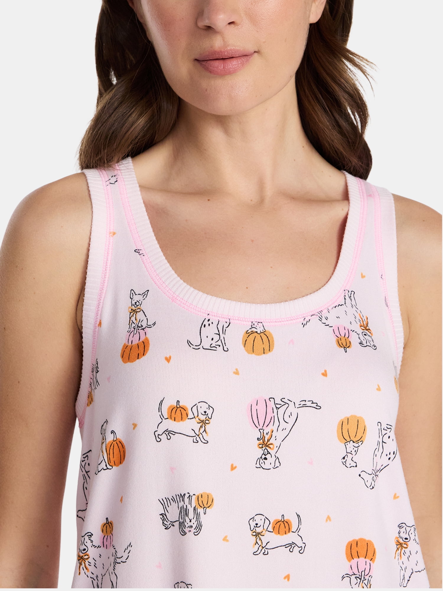 Halloween Women's Hacci Knit Tank Top and Shorts Pajama Set from Way to Celebrate, 2-Piece, Sizes XS-3X