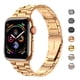 thumbnail image 2 of Miohhr Correa De Acero Inoxidable Sólido Compatible Con Apple Watch De 45 Mm, Correa De Metal Con Funda De Tpu Suave Para Iwatch Series 9, 8, 7, 45 Mm, Mujeres Y Hombres, Oro Rosa, 2 of 5