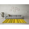 thumbnail image 3 of Ahgly Company Indoor Round Southwestern Yellow Country Area Rugs, 4' Round, 3 of 4
