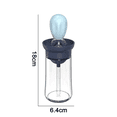 thumbnail image 2 of Botella dispensadora de aceite de oliva de vidrio con cepillo de silicona 2 en 1, botella dispensadora de aceite medidora con cuentagotas de silicona, 2 of 6